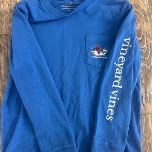 Vineyard Vines Classic Blue Pocket Tee